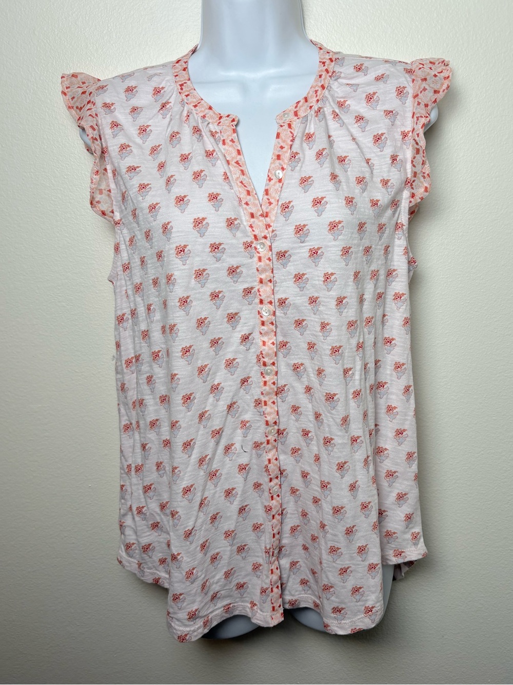 Lucky Brand Button Down Cotton Tee